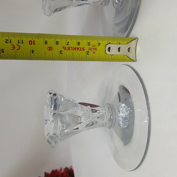 Heisey Sunflower Crystal Candle Holders - Picture 5 of 15